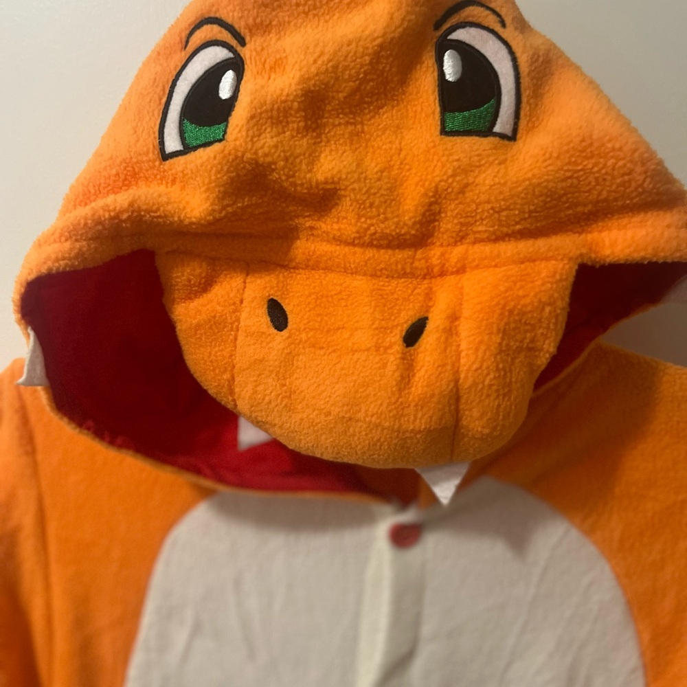 Charmander Hooded Kids Footie Onesie